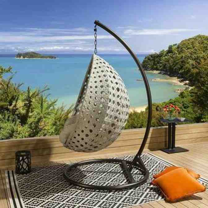 Luxury Extra Large Outdoor Hanging Pod Chairs Grey Rope Table Lidl