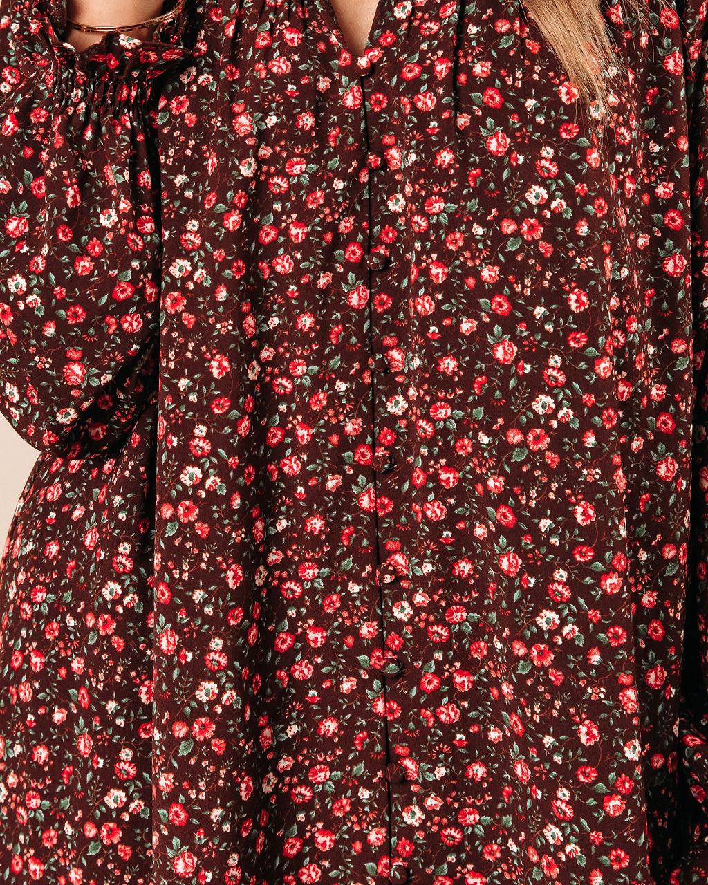 Grateful Hearts Floral Mini Dress