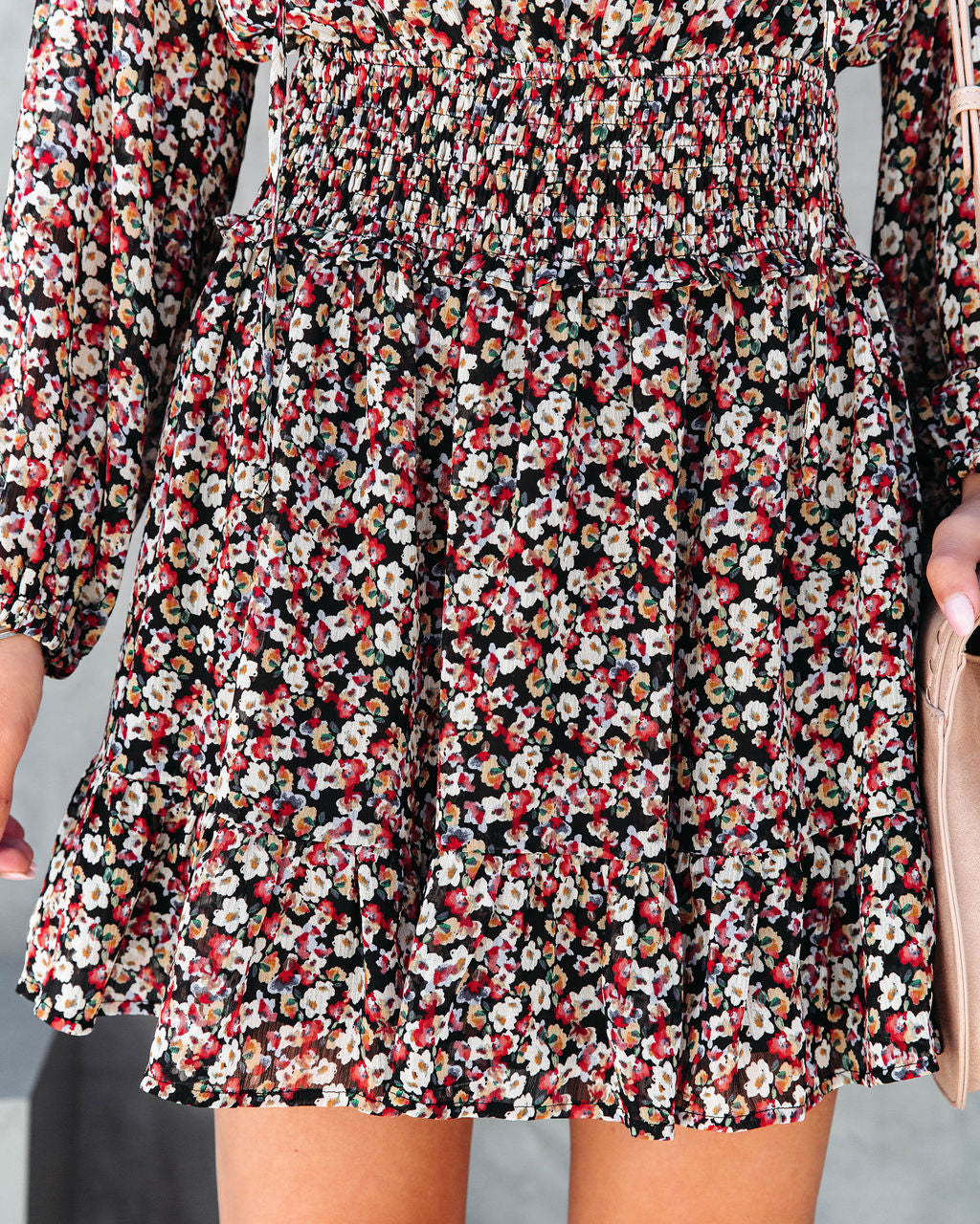 Elliot Floral Smocked Mini Dress