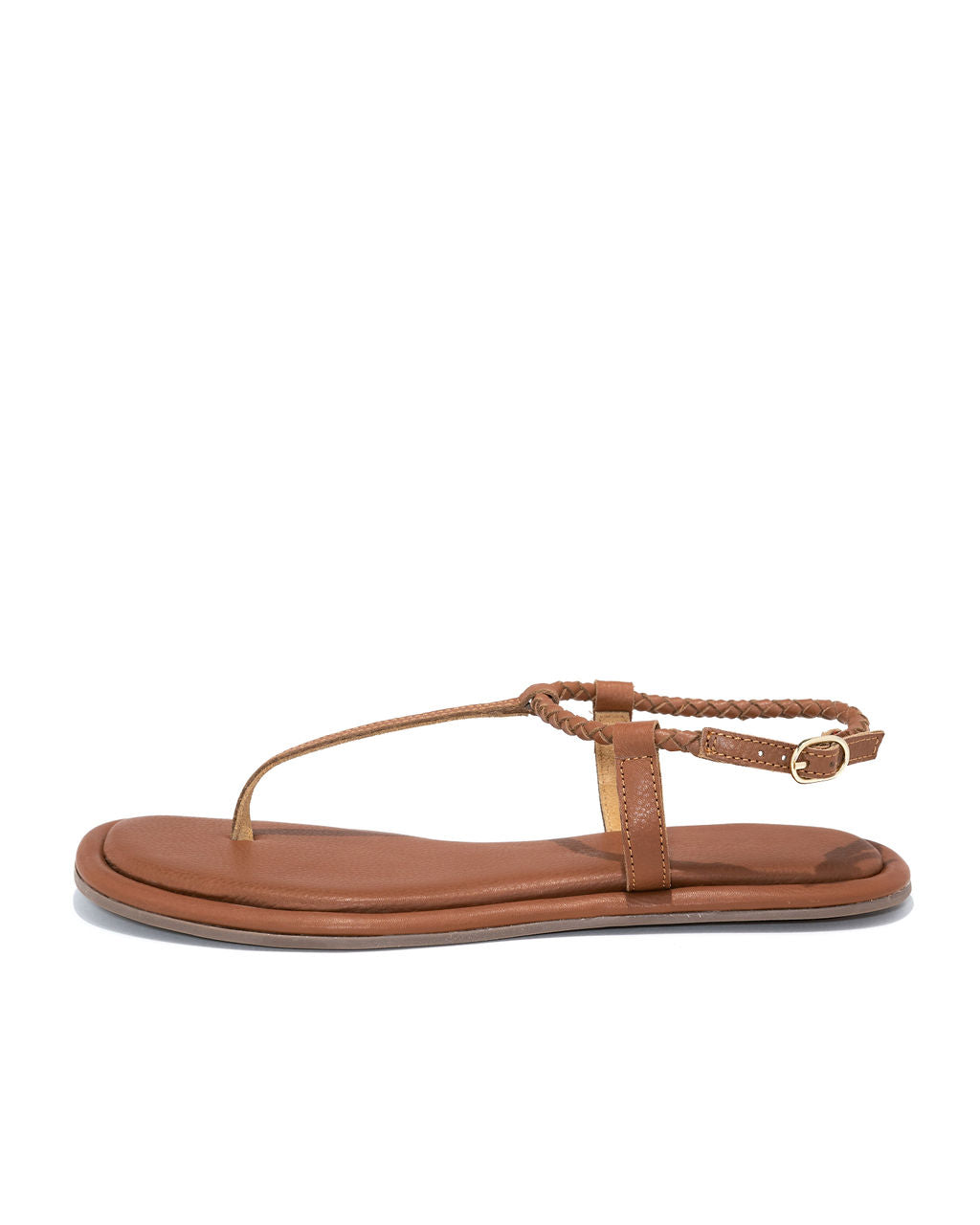Lively Braided Sandal - Cognac - FINAL SALE
