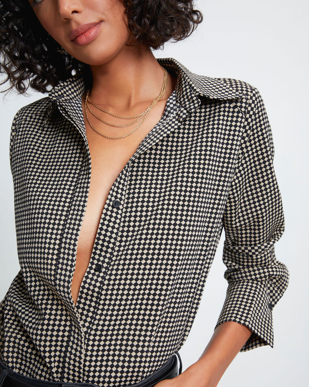 Beyond Your Imagination Printed Button Down Top