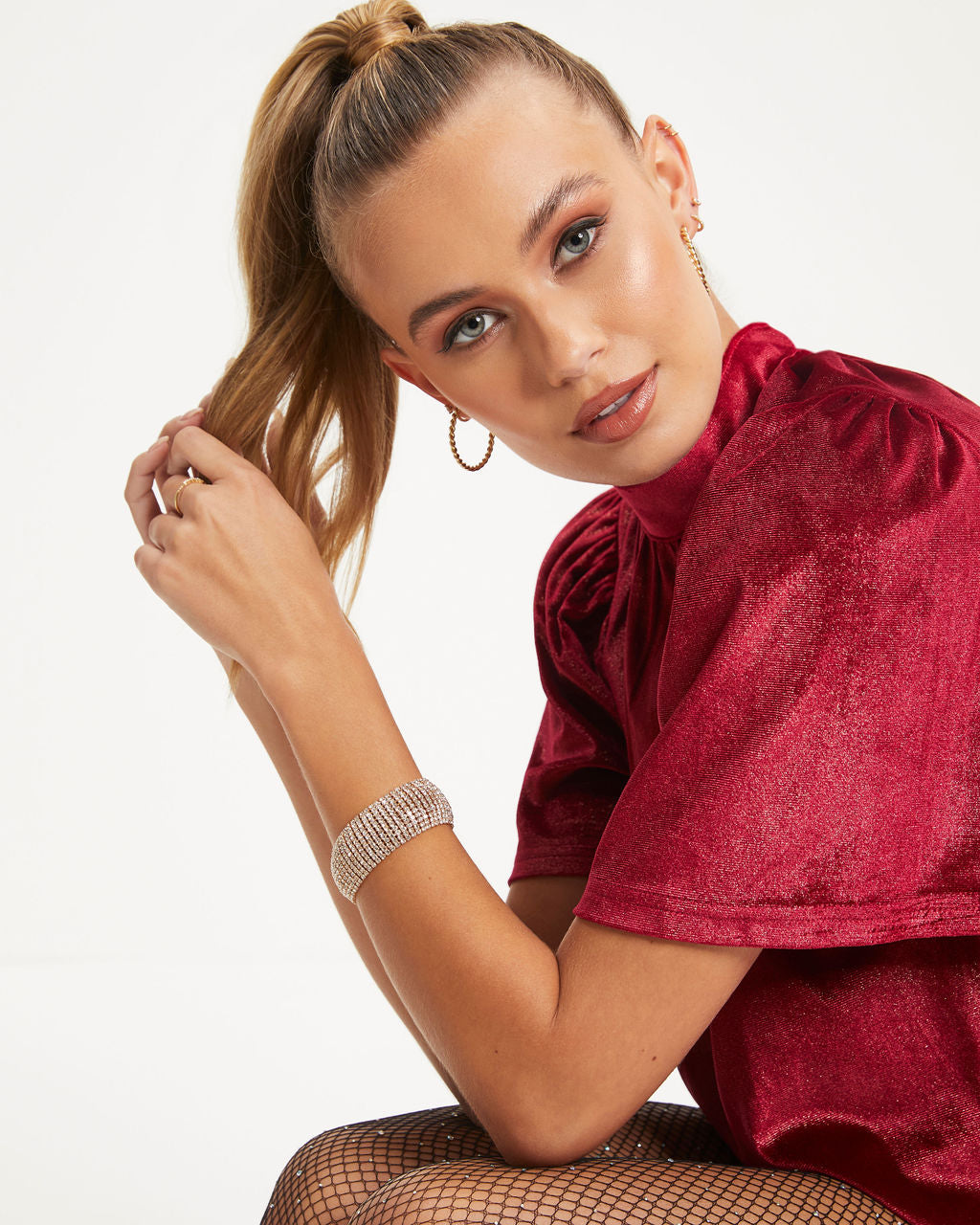 Disco Crystal Bracelet - Gold