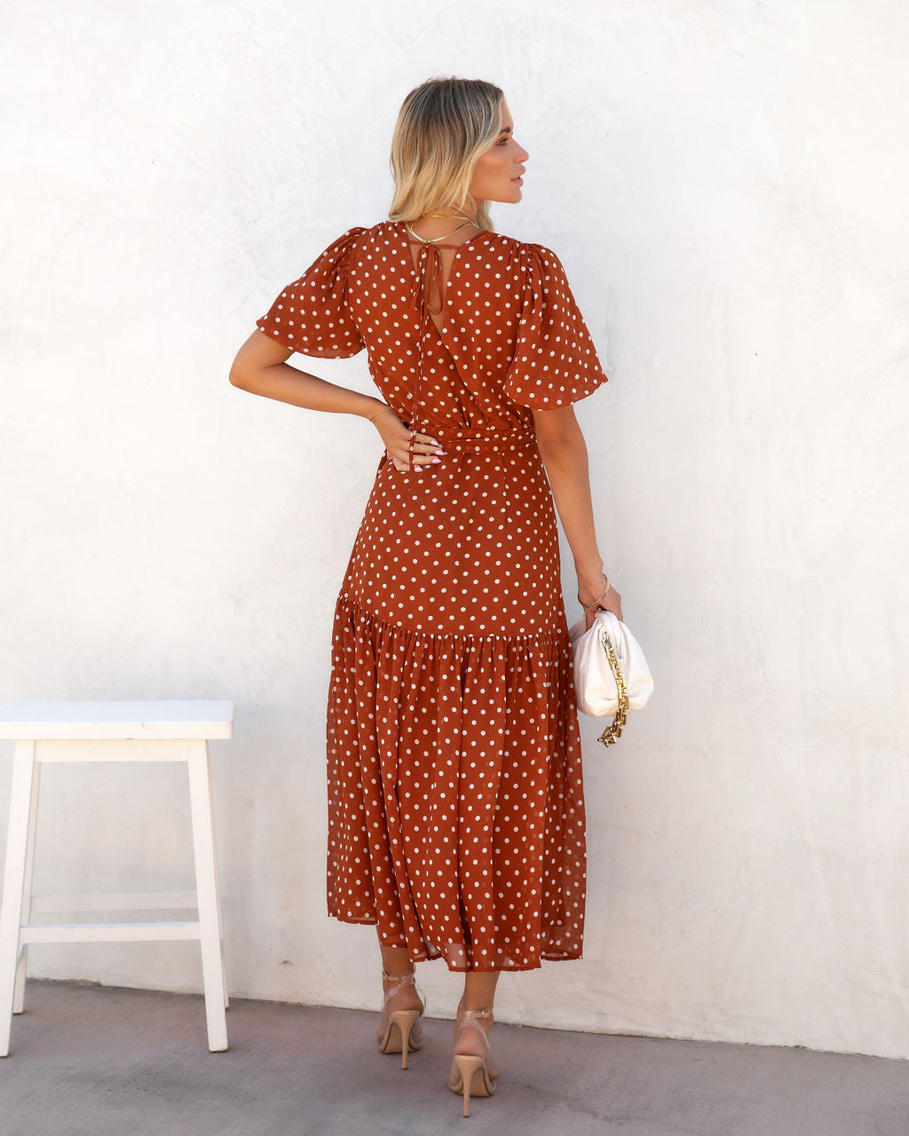 Sandrea Polka Dot Midi Dress - FINAL SALE