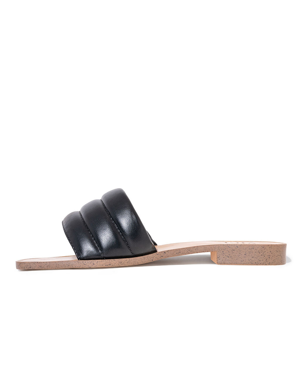 Skye Padded Square Toe Sandal - Black - FINAL SALE
