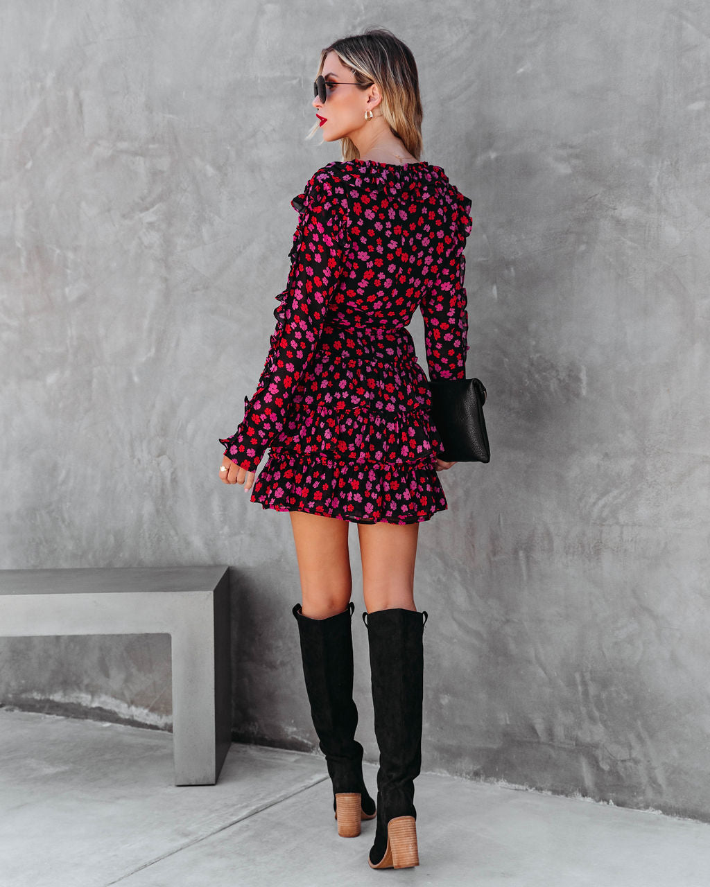 Ambrosia Floral Ruffle Tiered Dress - SALE