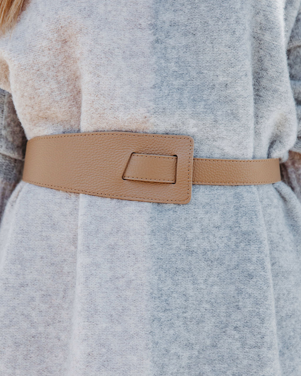 All Caught Up Wrap Belt - Taupe