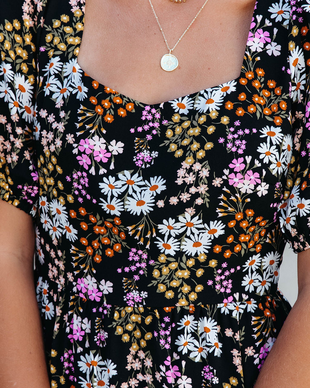 Among The Wildflowers Puff Sleeve Maxi Dress