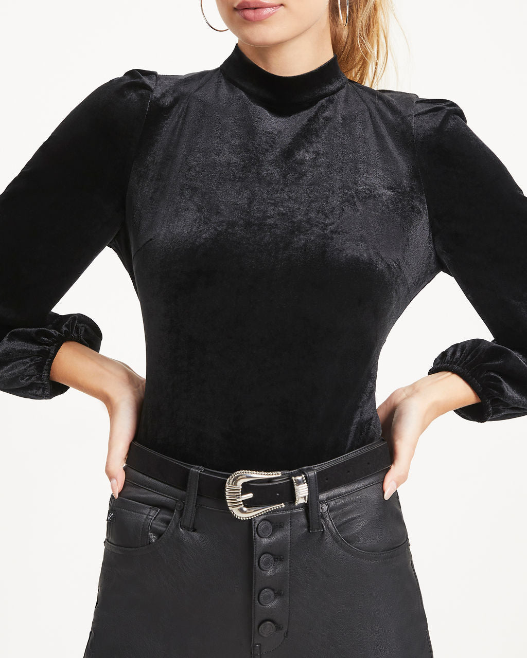 Oklahoma Silver Buckle Belt - Black