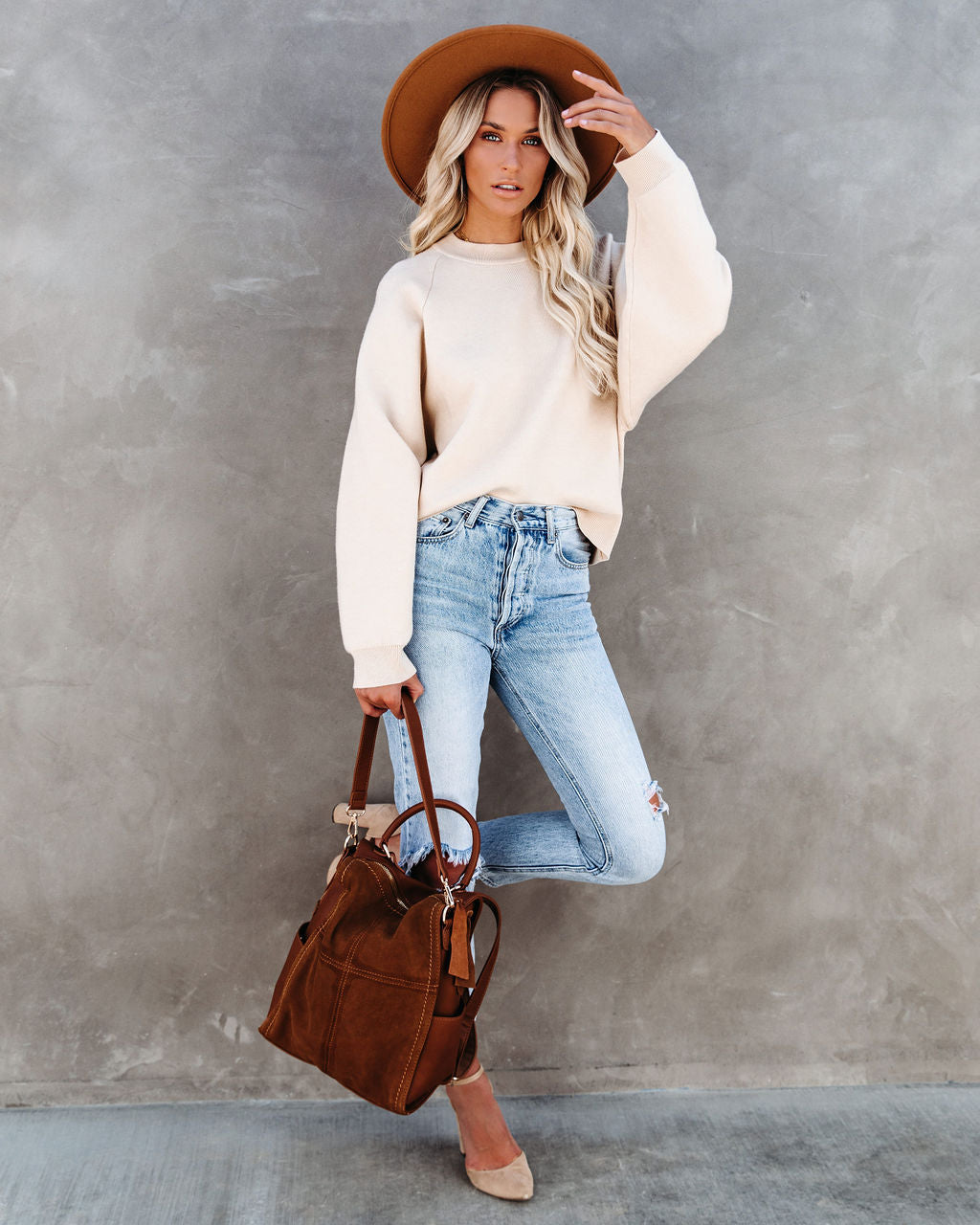 Campfire Knit Sweater - Natural