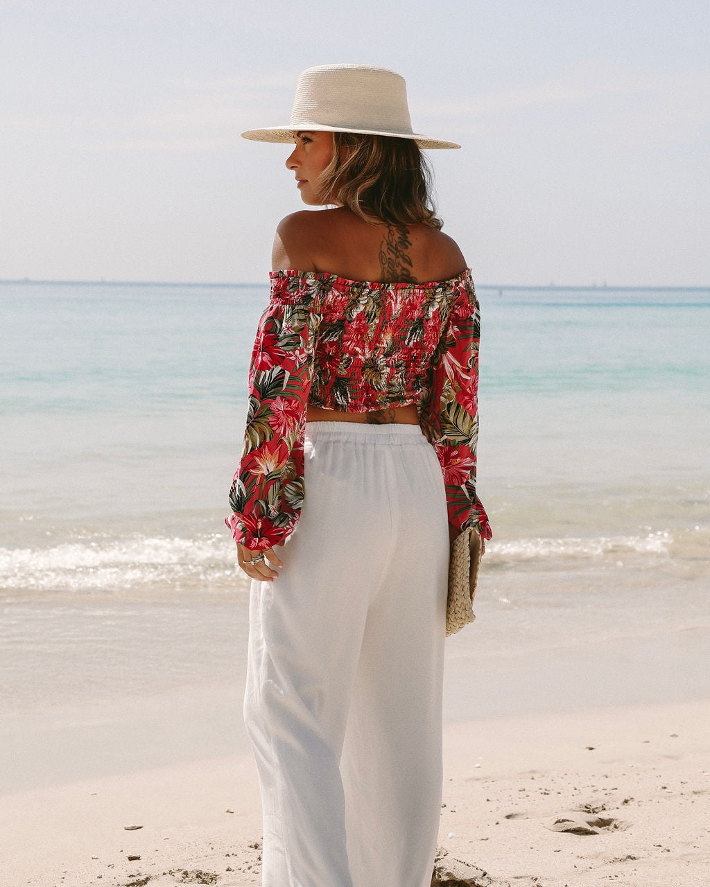 That Tropic Life Off The Shoulder Crop Top - FINAL SALE