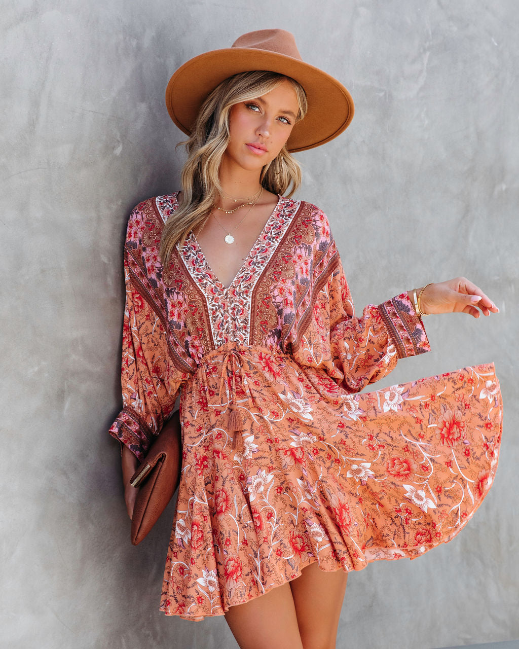 Wild And Free Floral Mini Dress