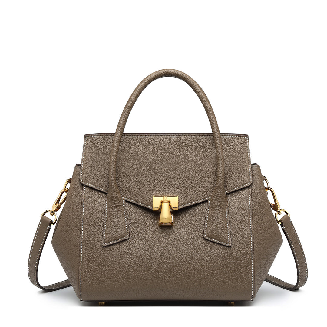 Handmade Etoupe TOGO Leather SongFu Tote Bag