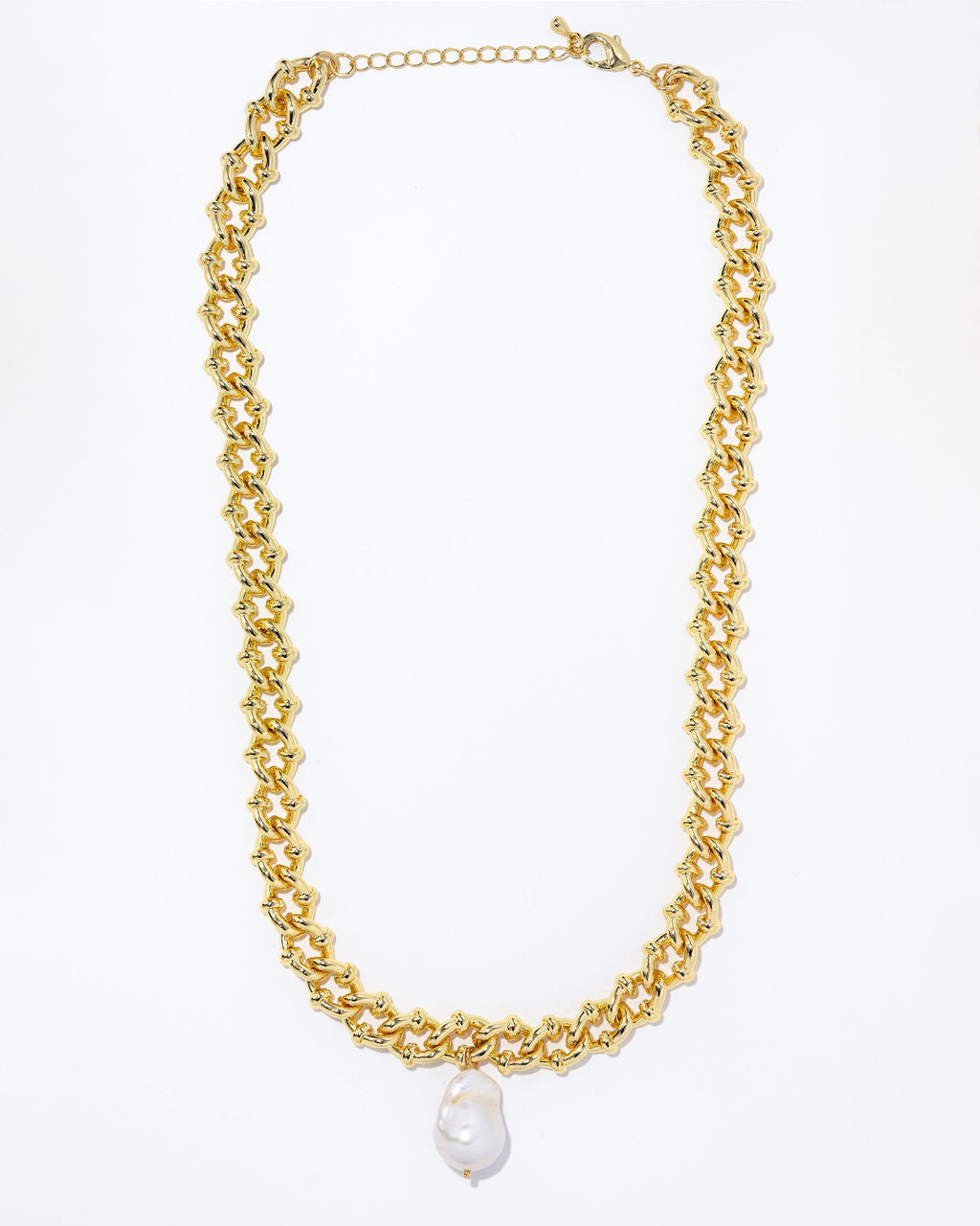 Dove Pearl Drop Necklace - Gold
