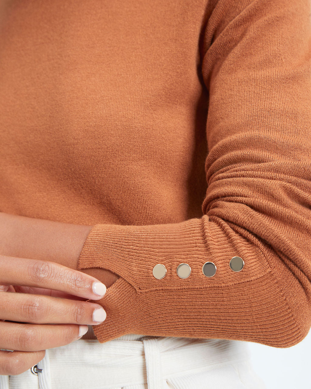 Something To Remember Turtleneck Long Sleeve Top - Caramel