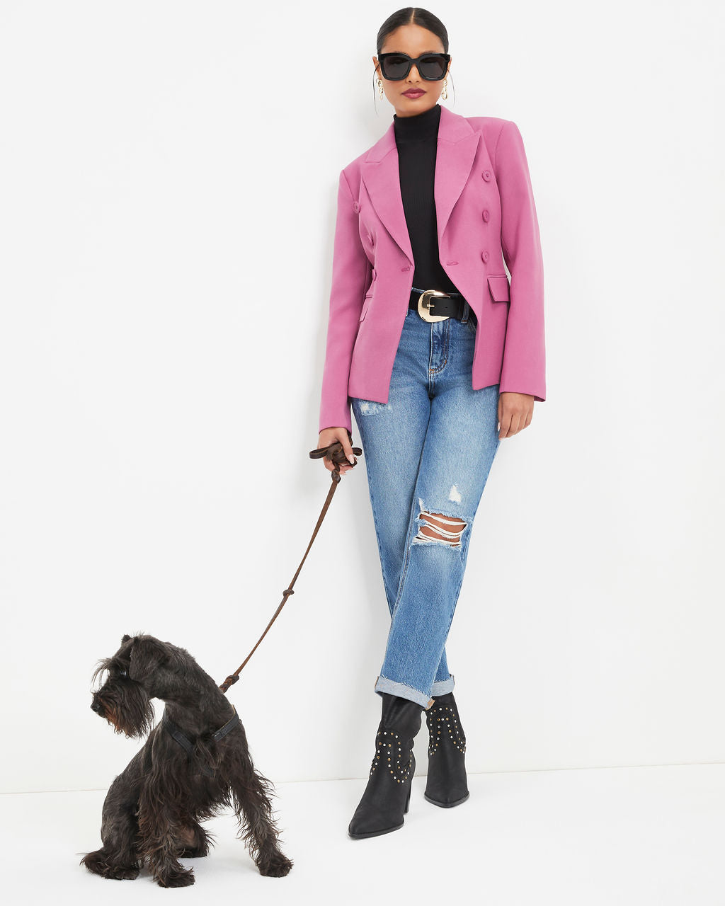 Must Be Baby Pocketed Blazer - Dusty Purple