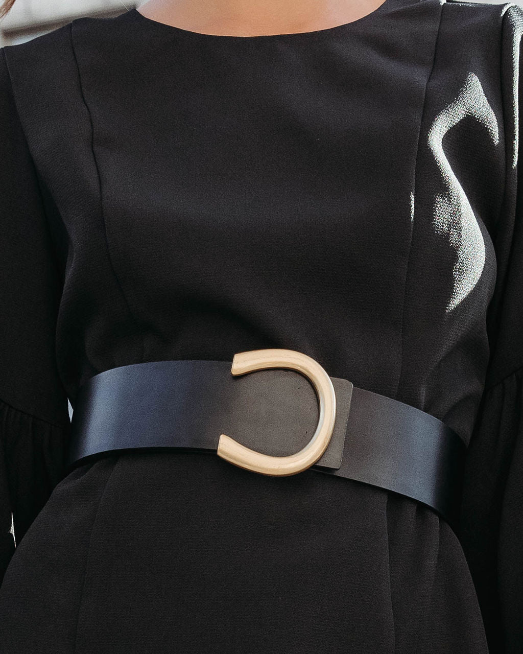 After Work Social Ruffle Sleeve Mini Dress - Black