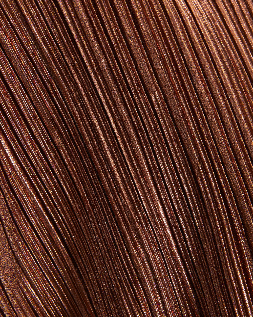 Kiyara Billowed Shimmer Plisse Top - Bronze
