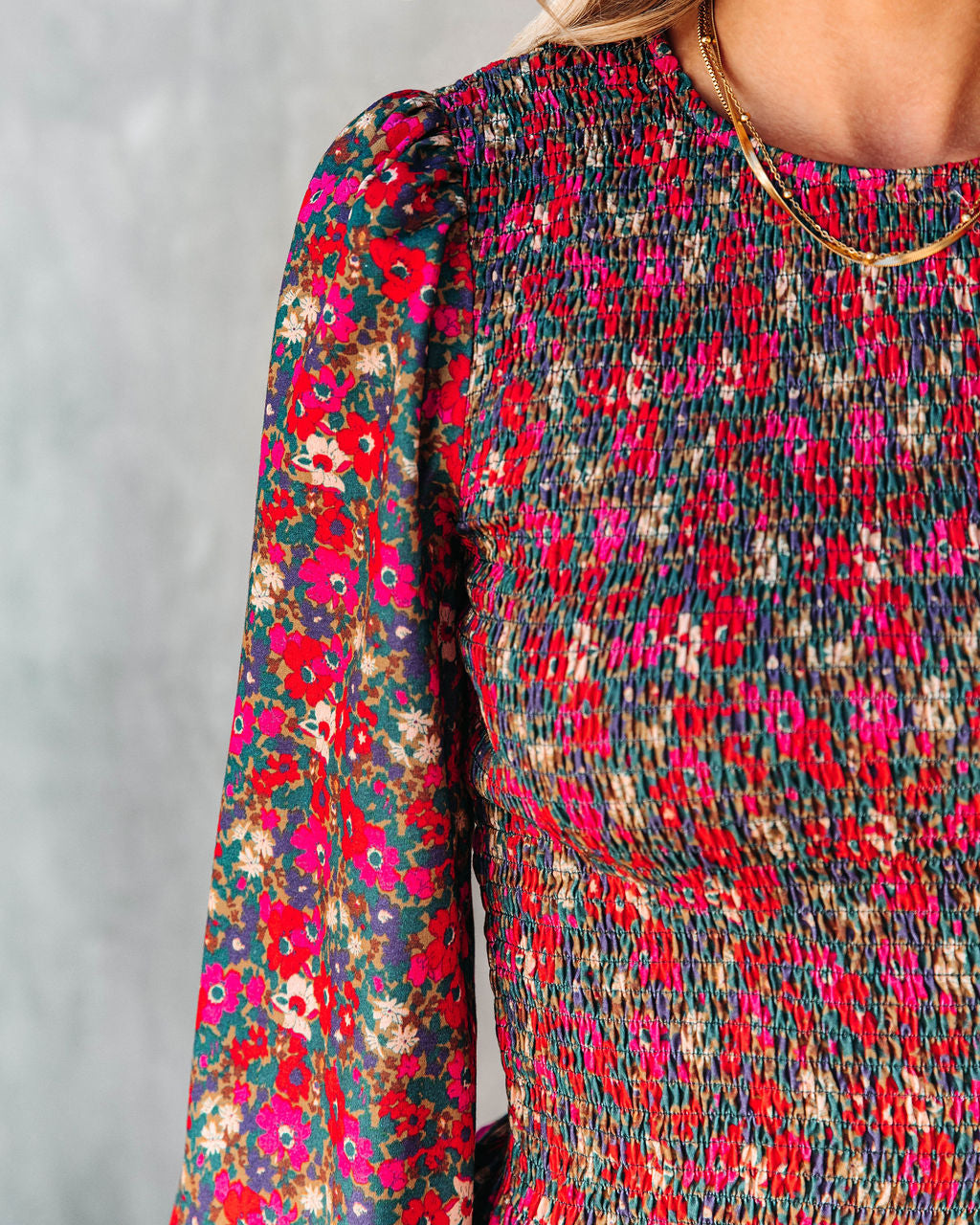 Roxanna Floral Smocked Top