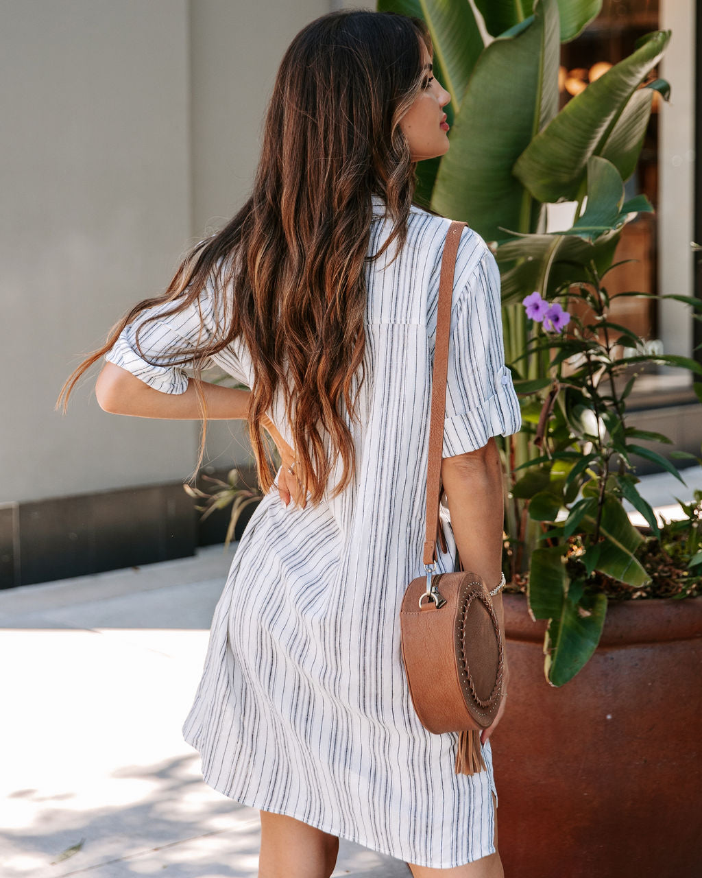 Baja Sur Pocketed Shirt Dress - FINAL SALE