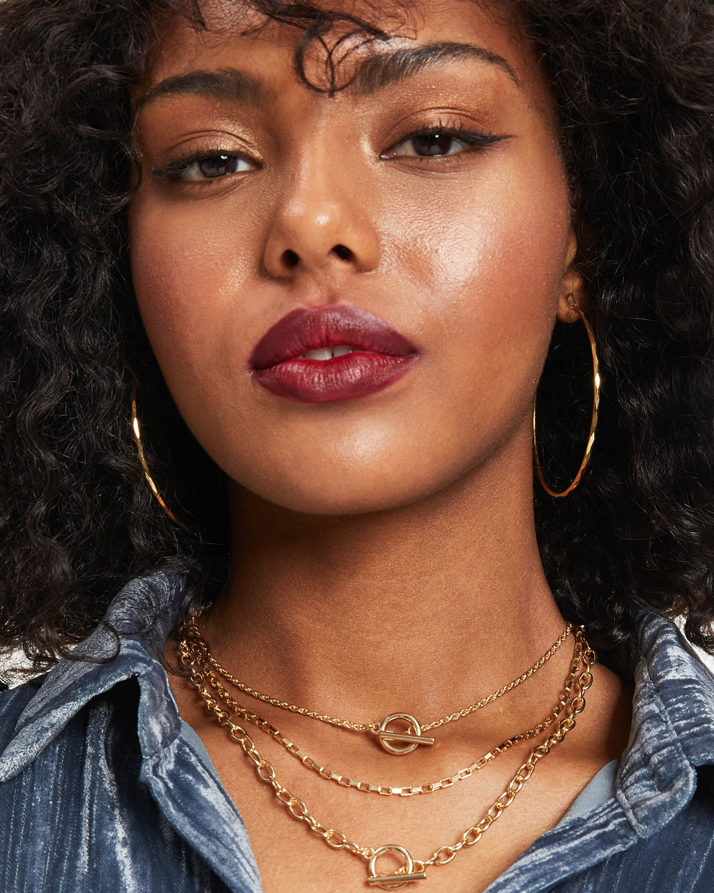 Kyle Layered Chain Necklace - Gold