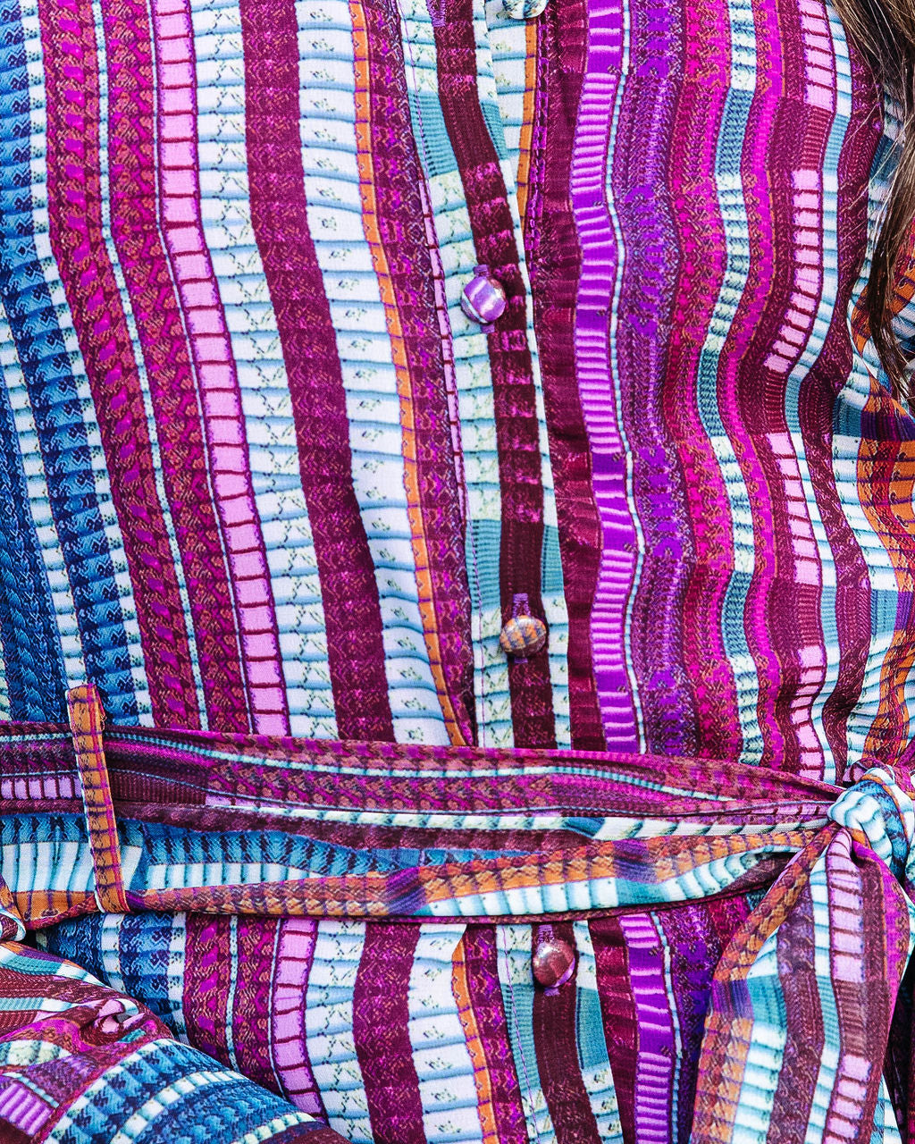 Keeps On Giving Printed Button Down Shirt Dress