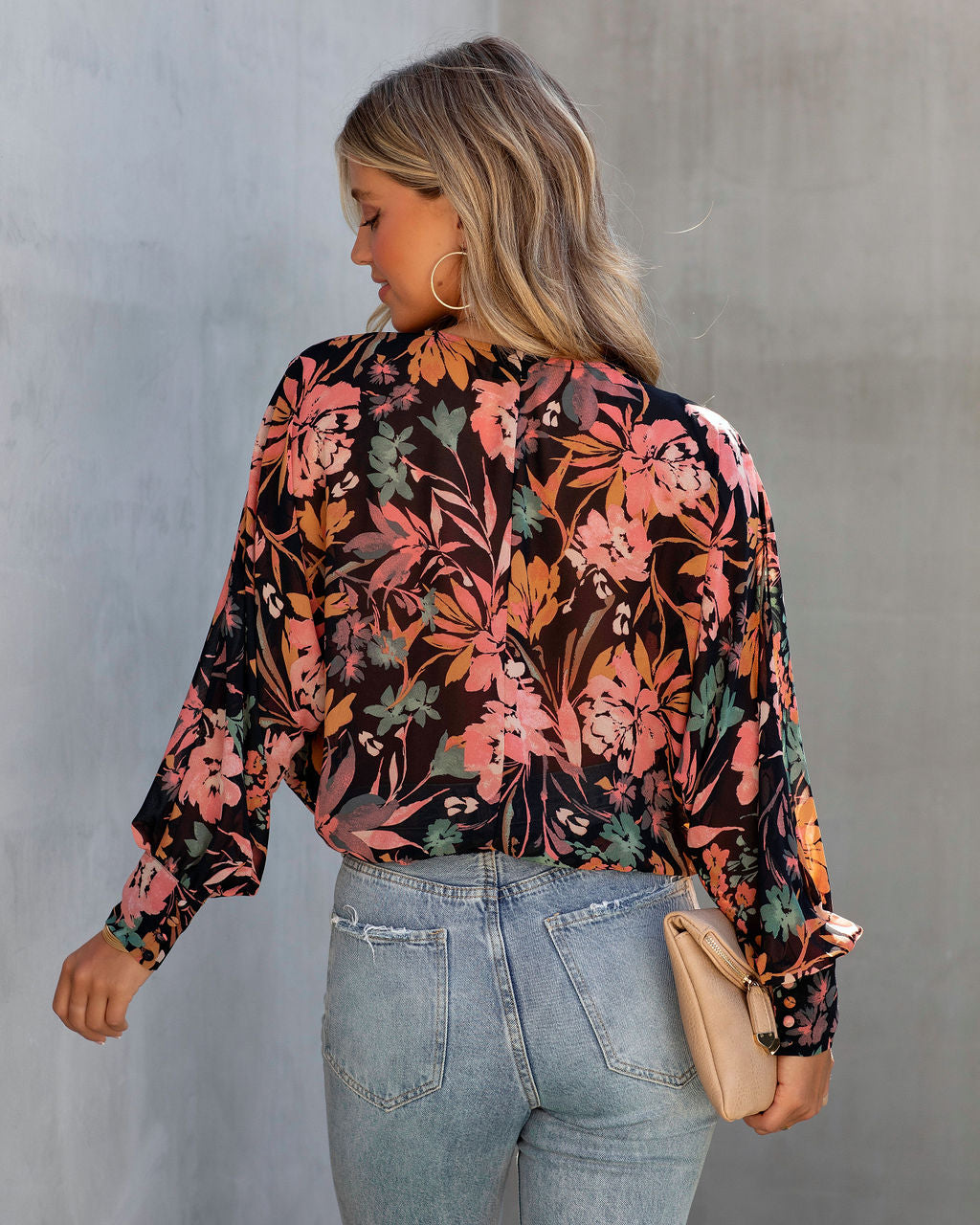 Good Intentions Floral Drape Top - SALE