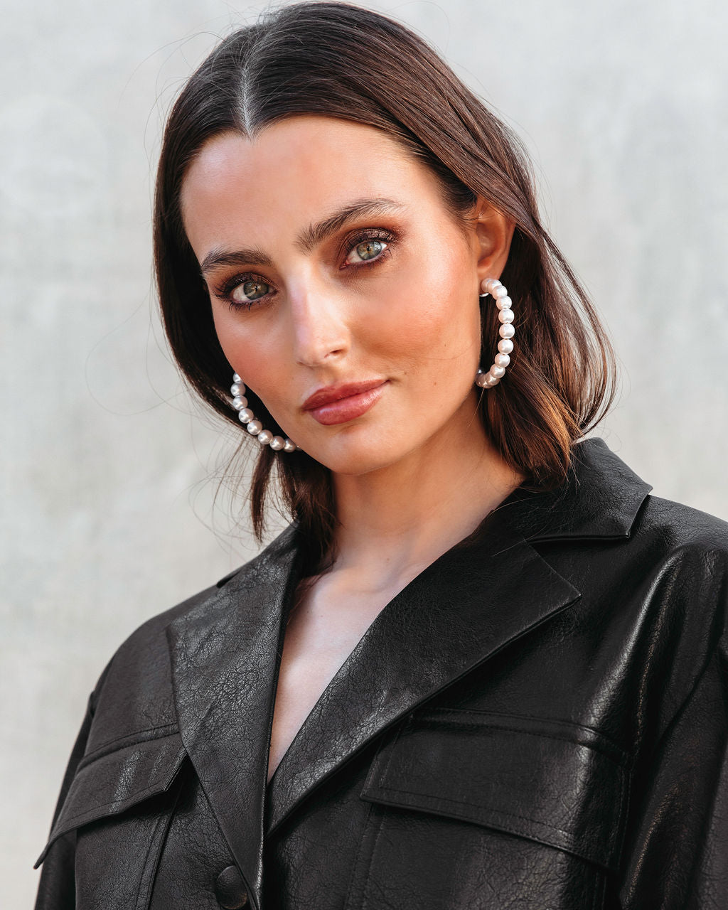 Graceful And Delicate Pearl Hoops