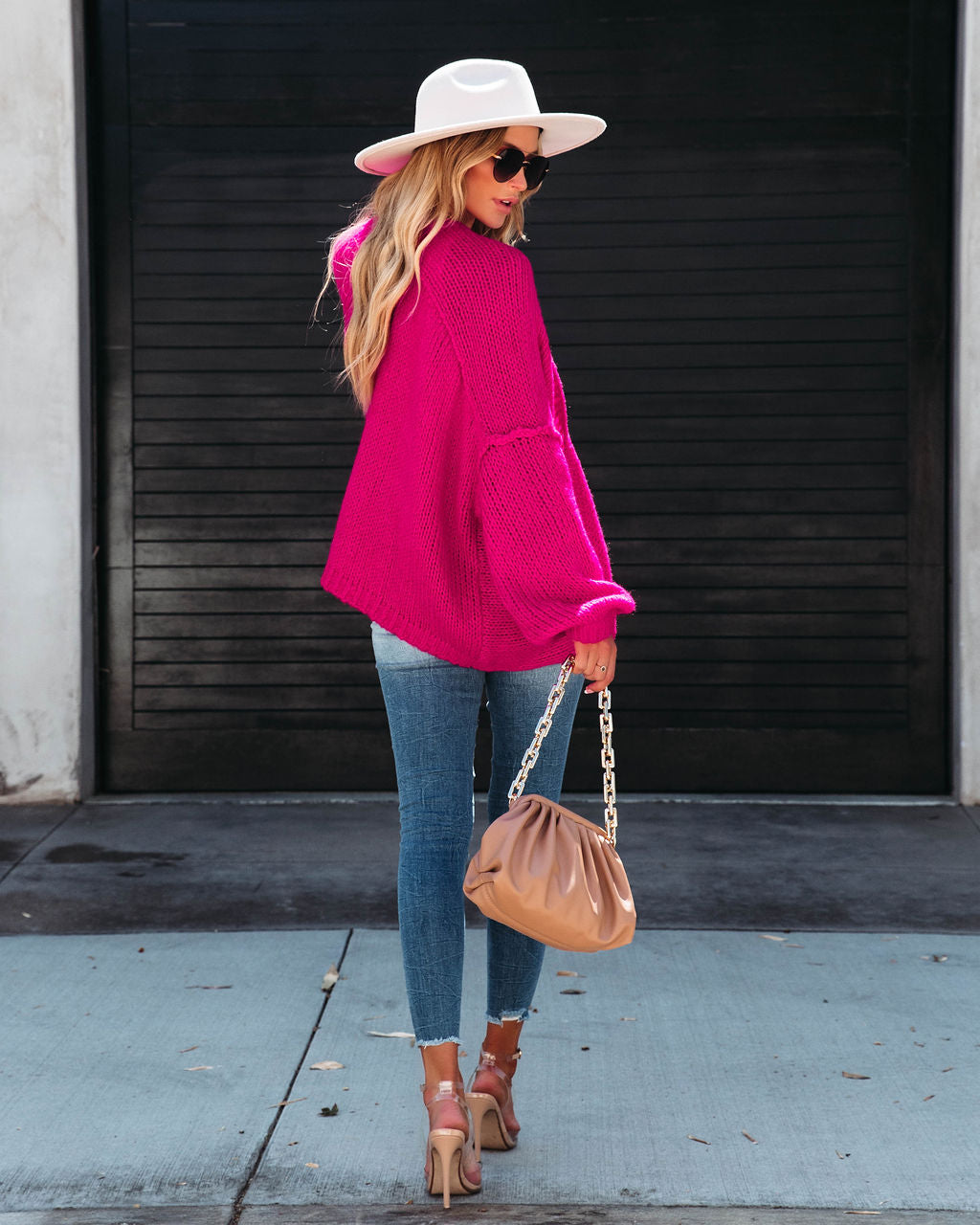 Alessi Knit Cardigan - Hot Pink