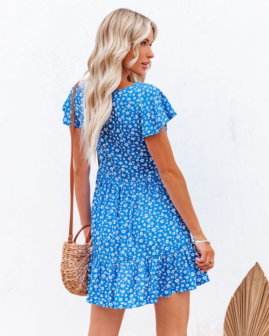 Dive Deep Button Down Babydoll Dress - FINAL SALE