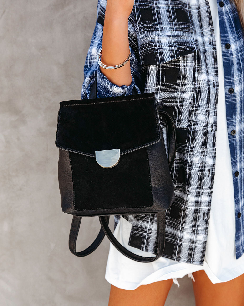 Claudette Crossbody Backpack - Black - SALE