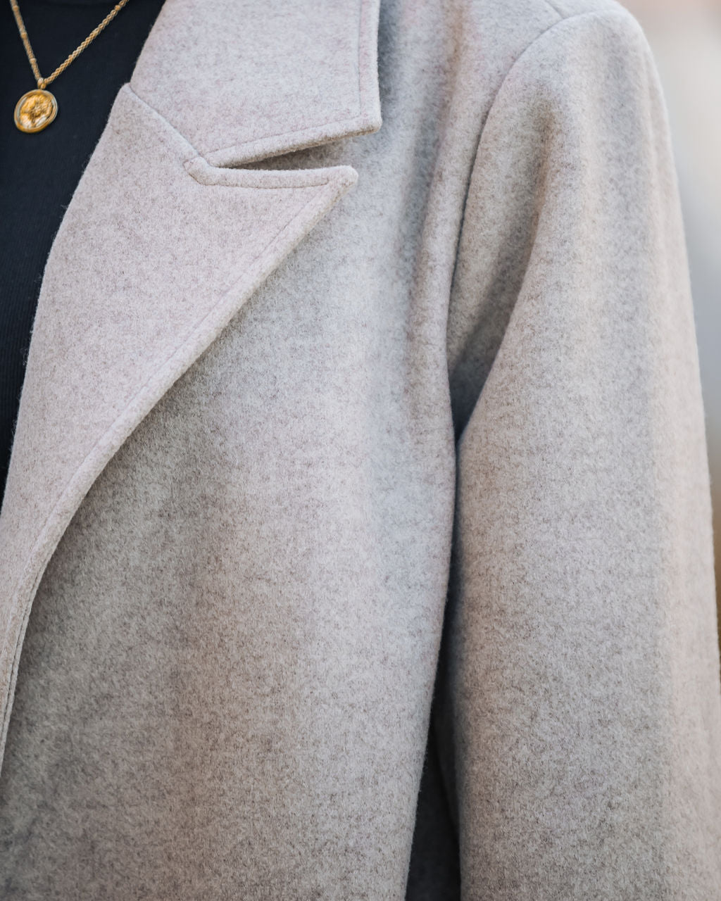 Autumn Necessities Pocketed Coat - Oatmeal