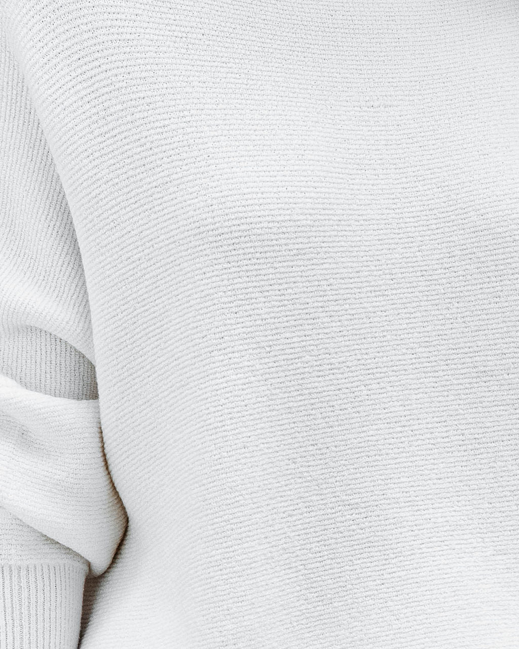 Under The Falling Leaves Knit Mock Neck Sweater - White