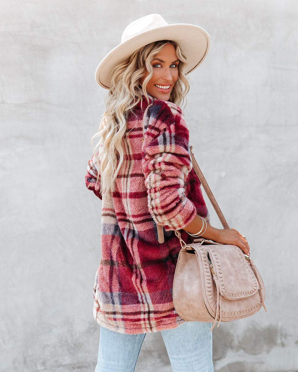 Mendocino Plaid Soft Knit Jacket - SALE