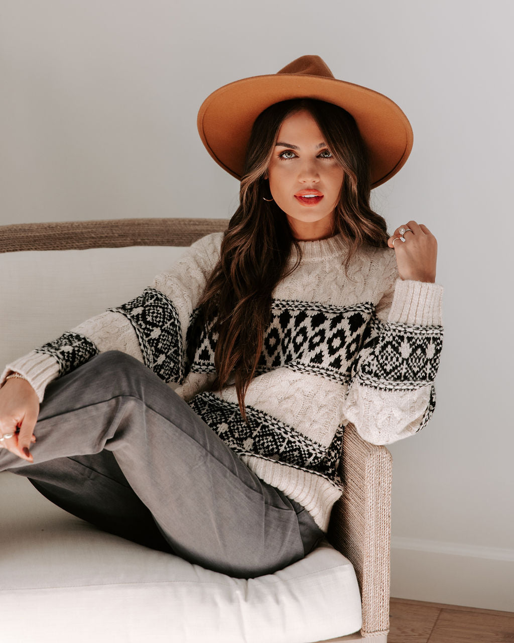 Sierra Nevada Cable Knit Pullover Sweater