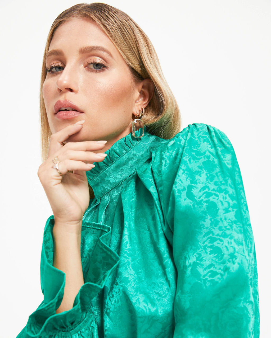 Gala Statement Earrings - Clear