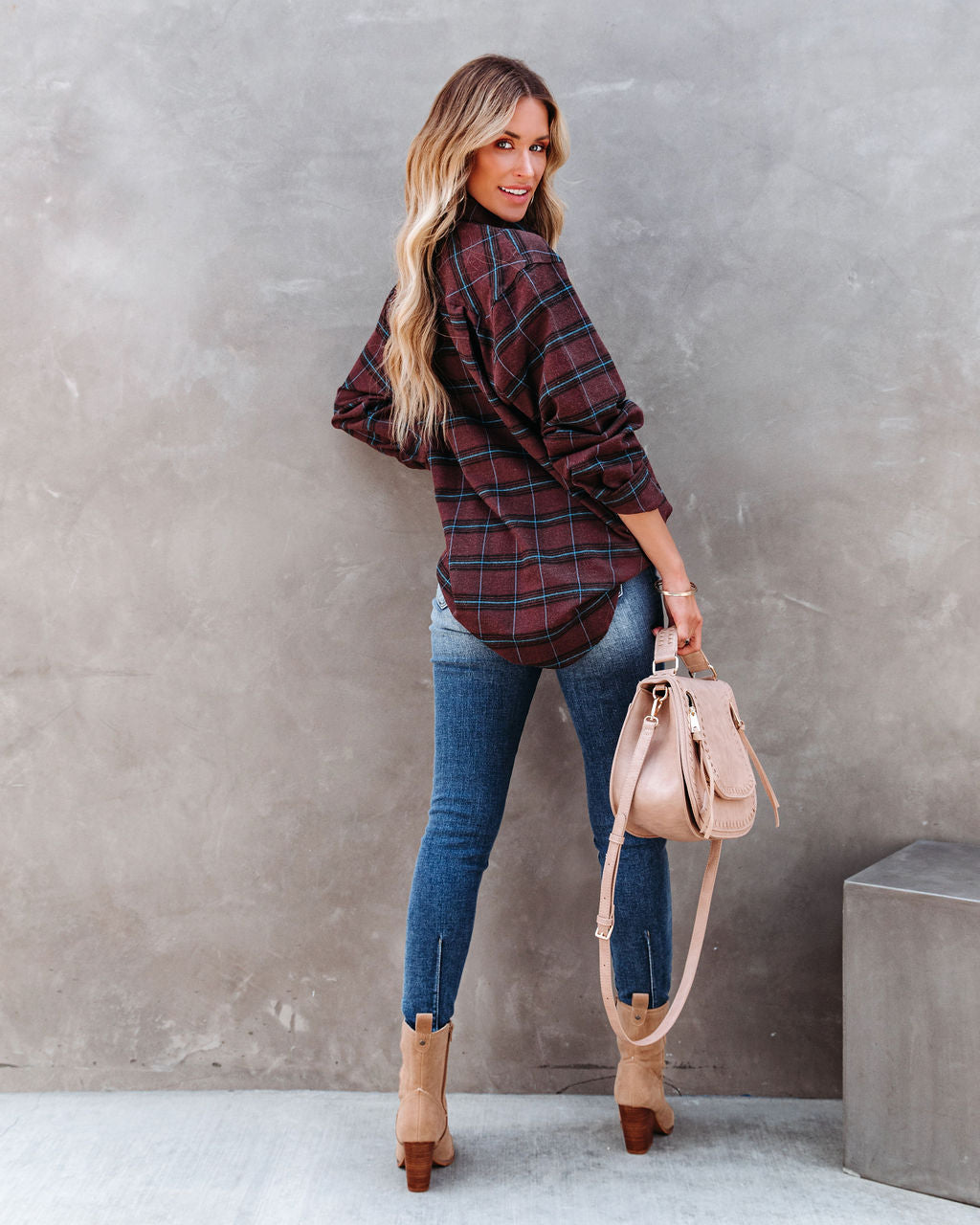 Eastwood Plaid Button Down Top