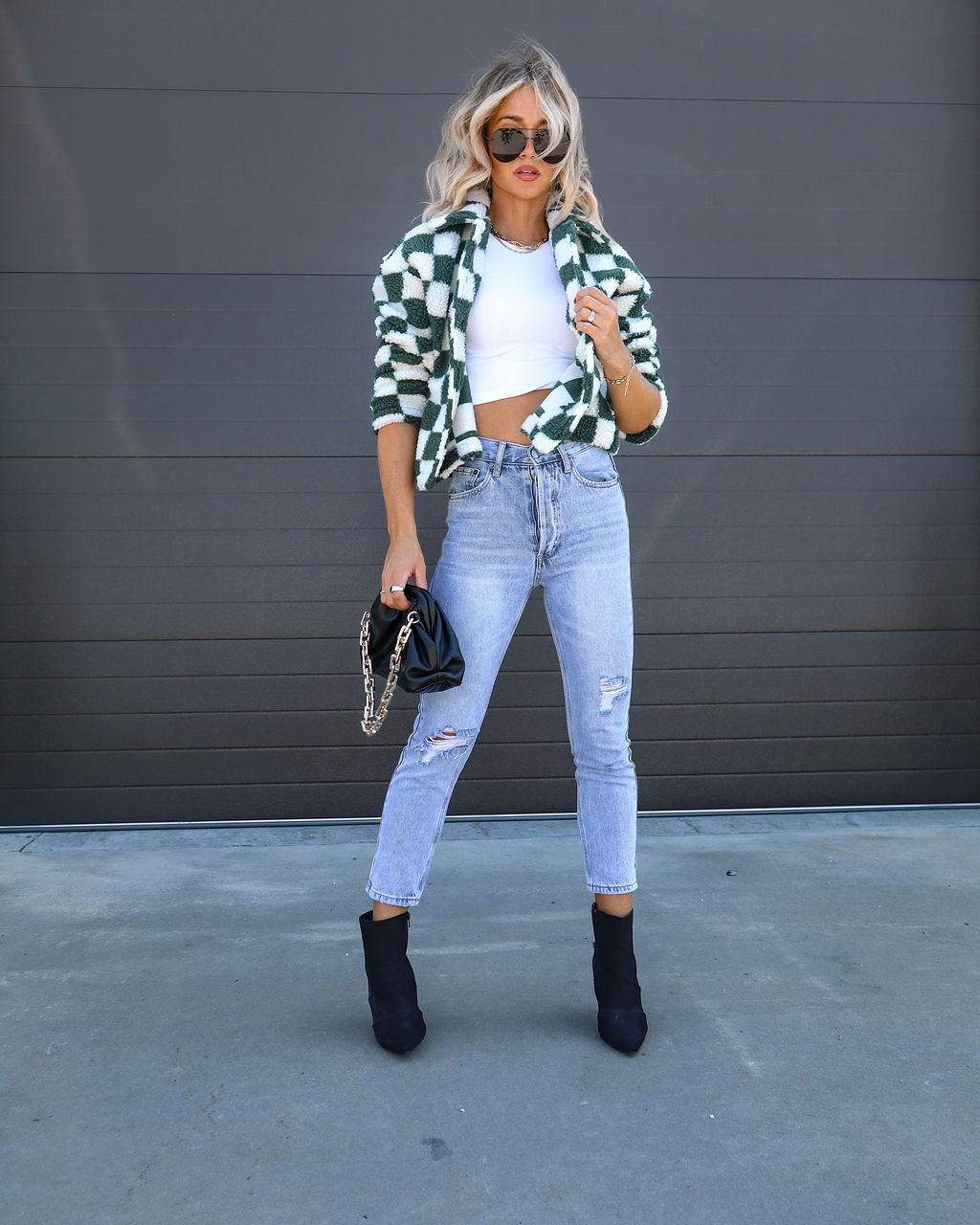 So Fresh Checkered Sherpa Jacket