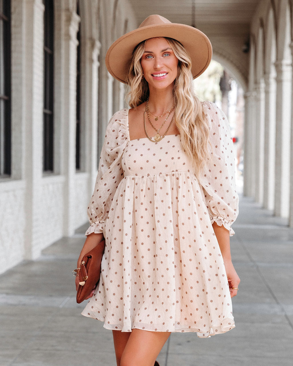 Louise Polkadot Babydoll Dress