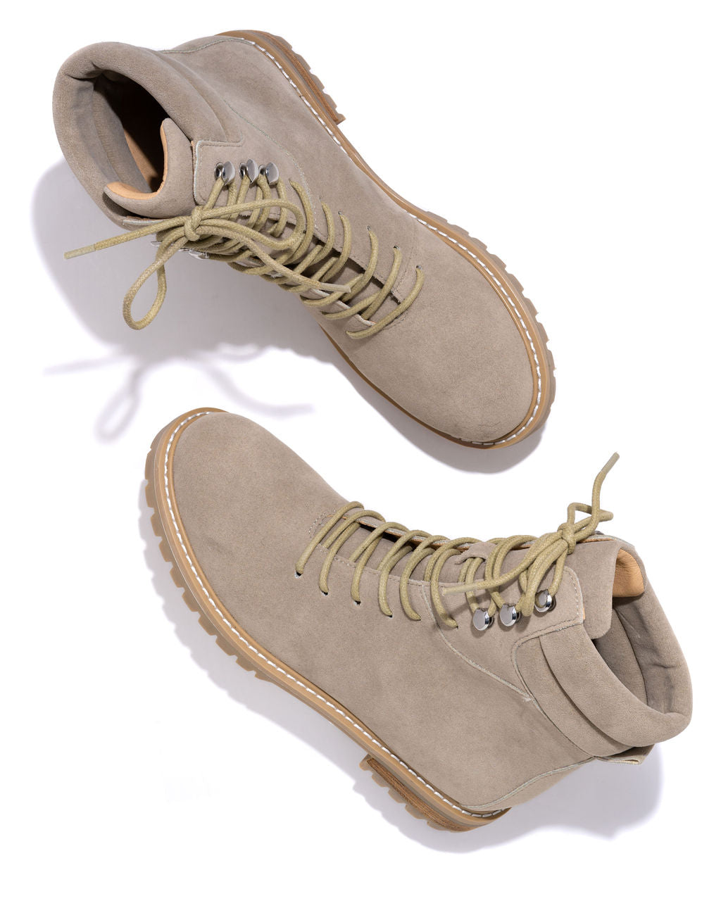 Giselle Faux Suede Lace Up Boot