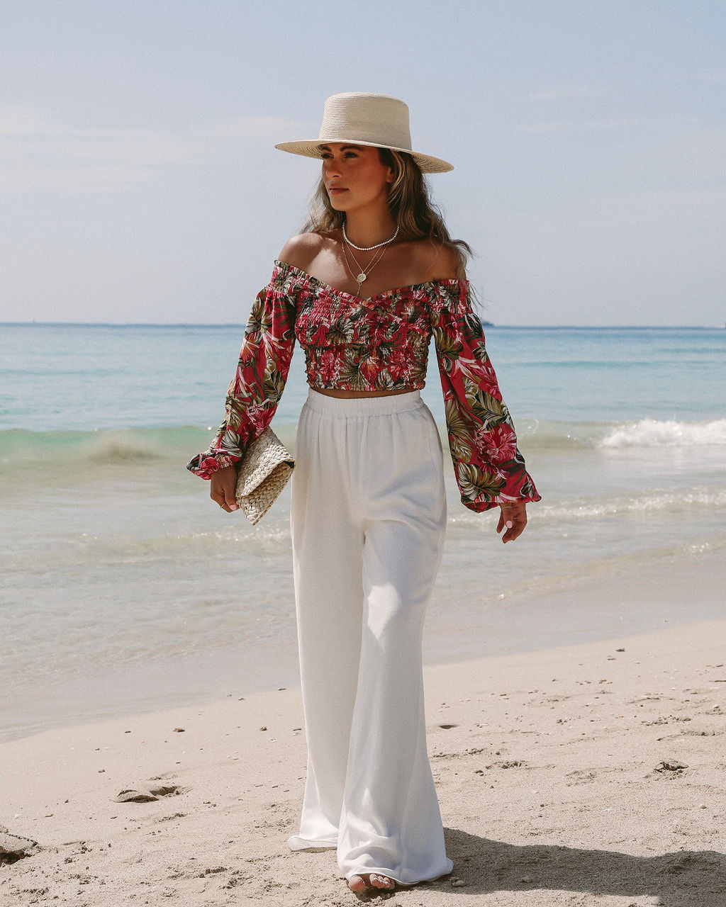 That Tropic Life Off The Shoulder Crop Top - FINAL SALE