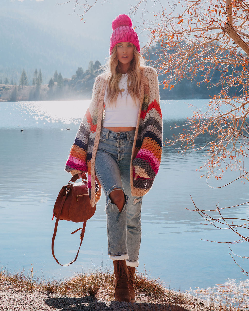 Oh Happy Day Pocketed Knit Cardigan