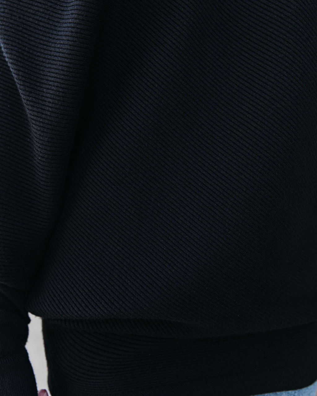All That Ribbed Cashmere Blend Sweater - Black