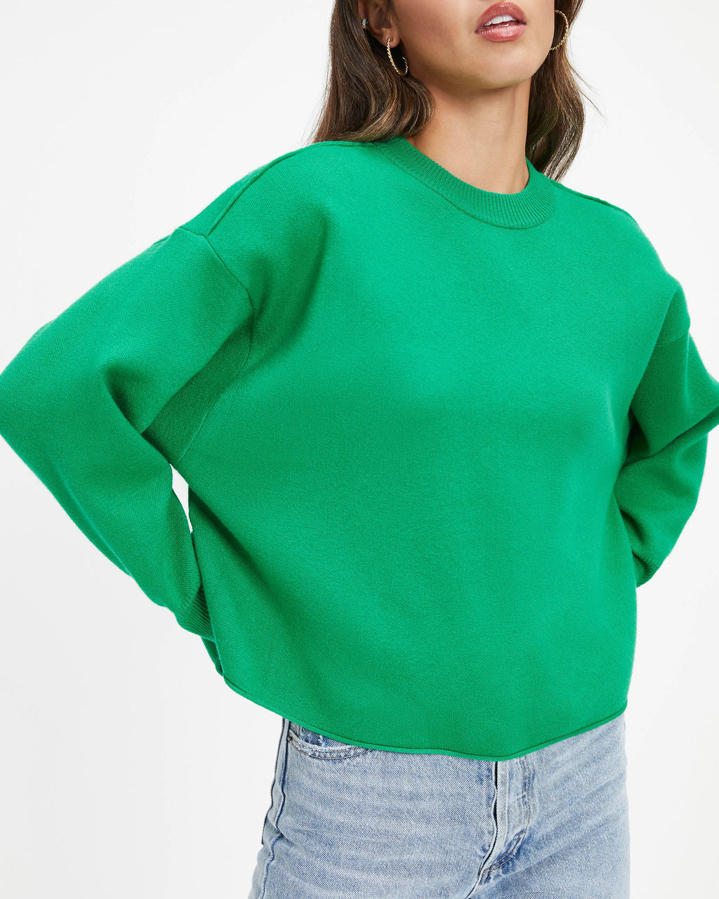 Sarna Dolman Knit Sweater - Green