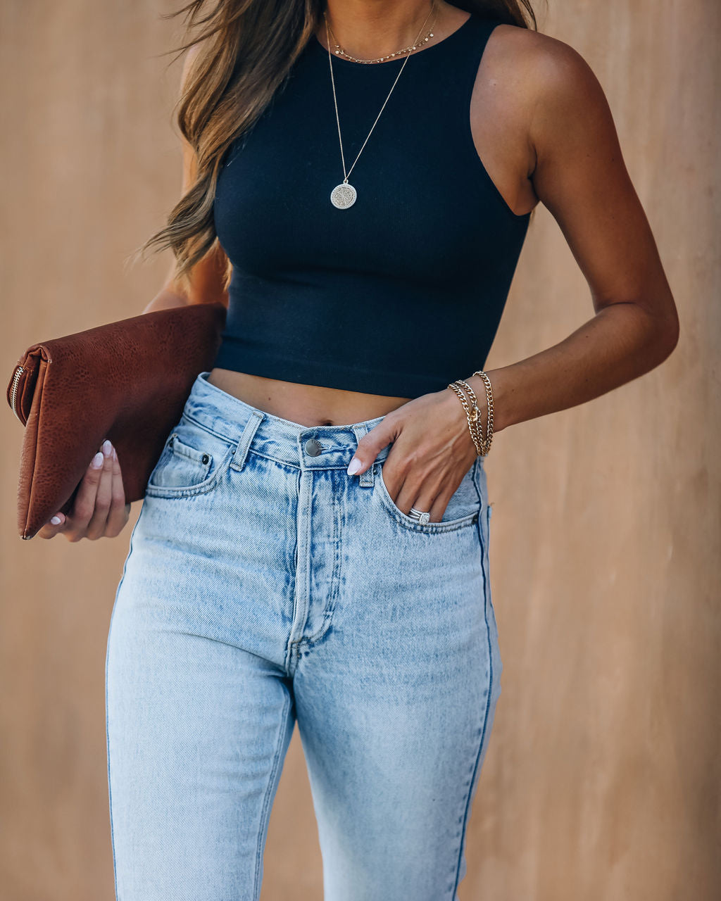 Kiki Knit Crop Top - Black