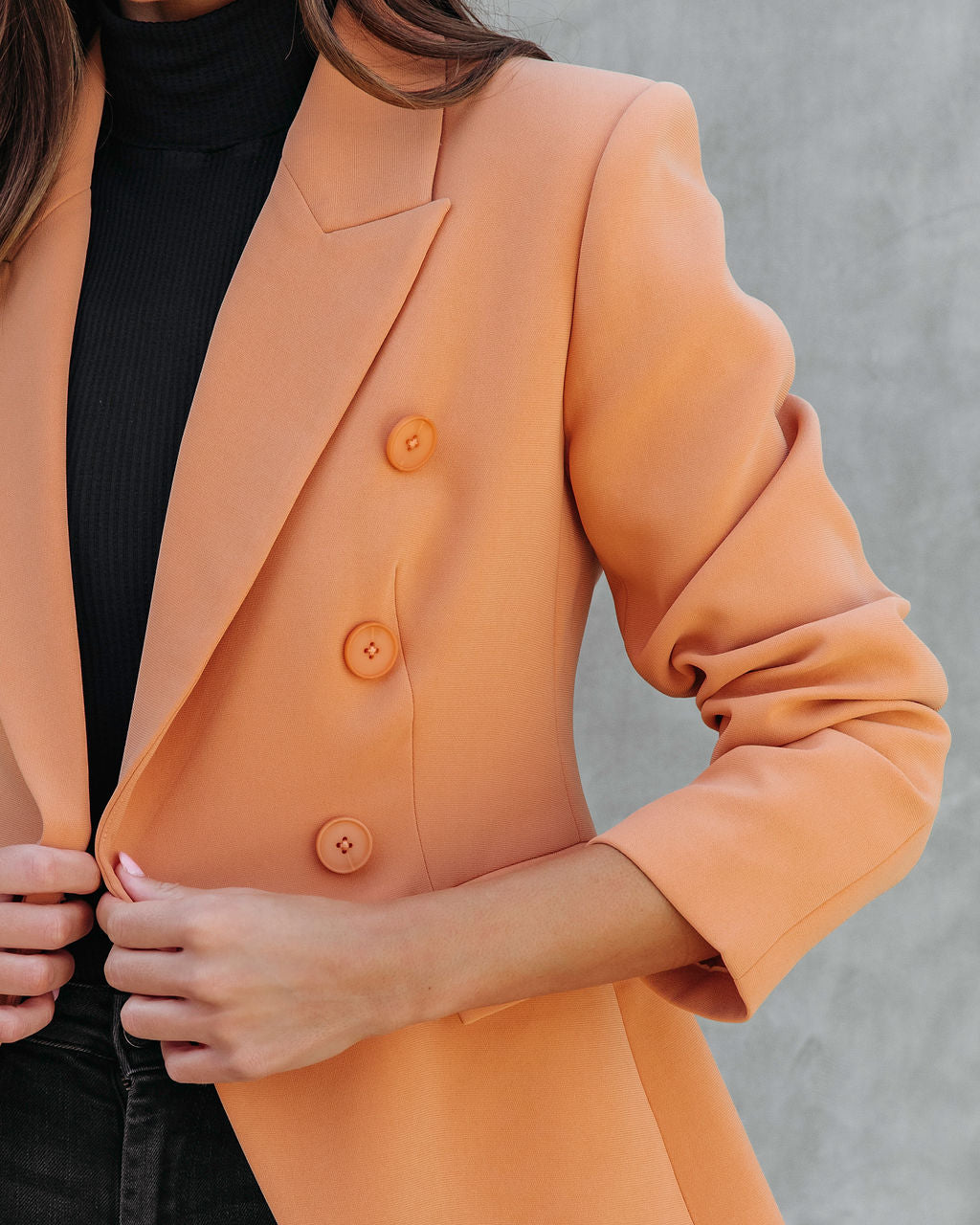 Must Be Baby Pocketed Blazer - Dusty Orange