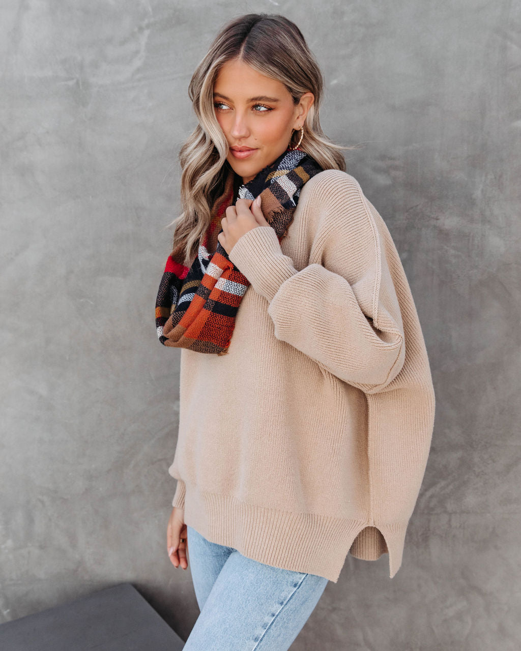 Harvard Plaid Infinity Scarf