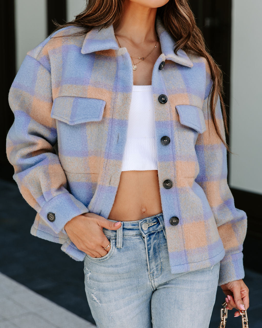 All Snuggled Up Plaid Jacket