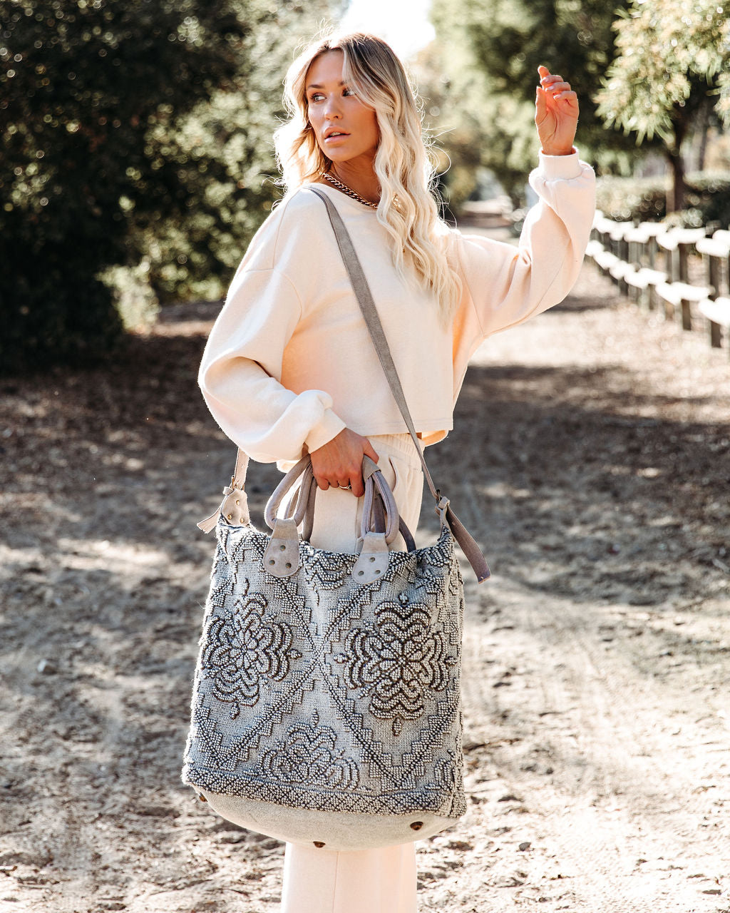 Sequoia Embellished Weekender Bag - Grey