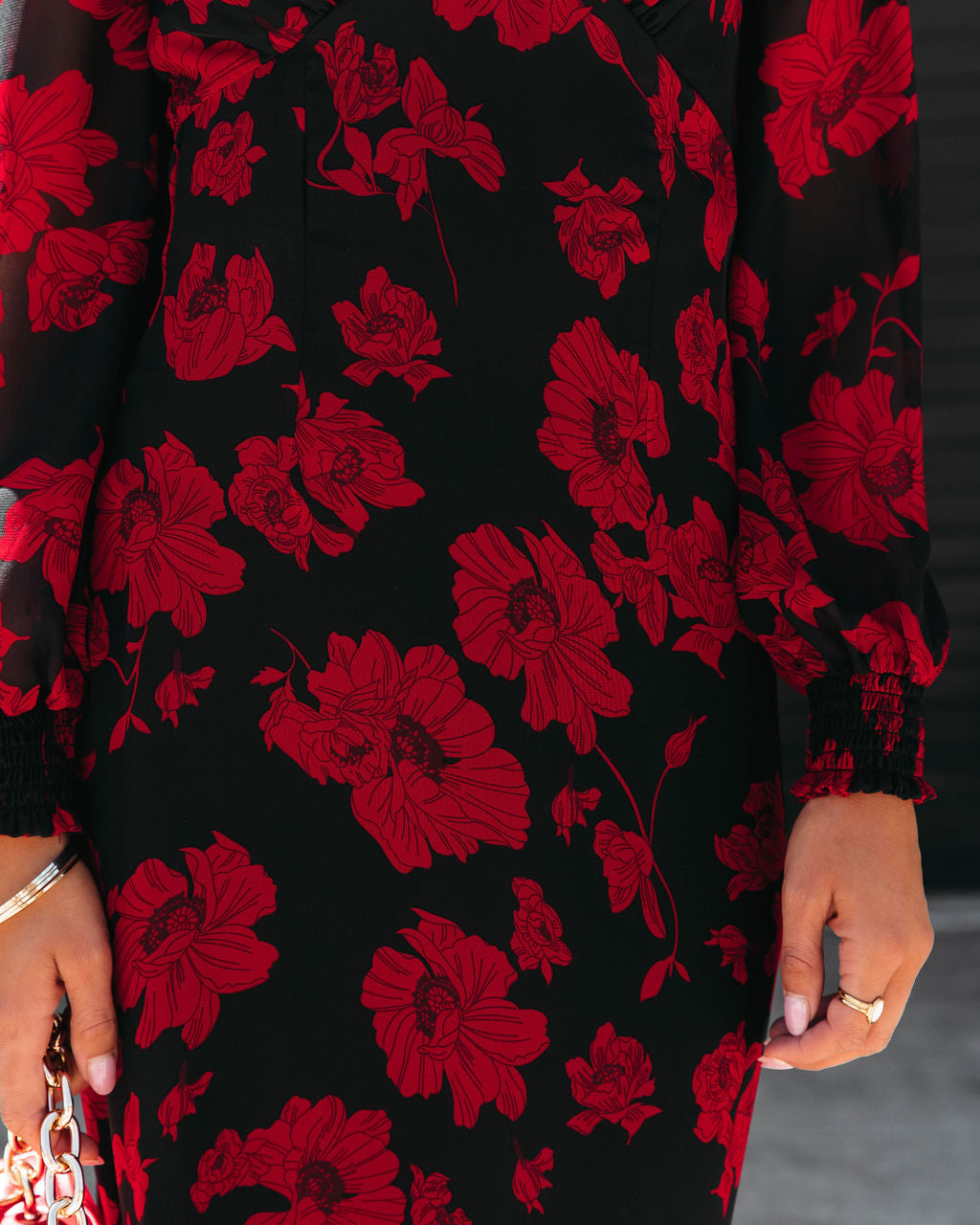 Serendipity Floral Chiffon Maxi Dress