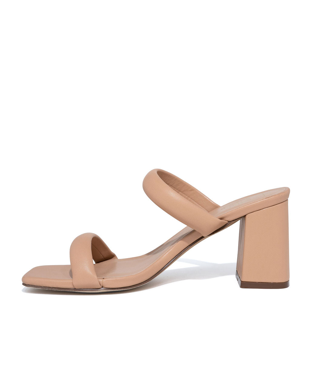 Schena Square Toe Heeled Sandal - Nude - FINAL SALE